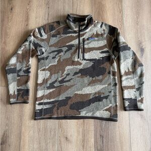 Men’s Patagonia 1/4 Zip Better Sweater Camo